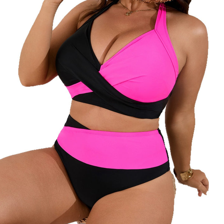 Ladies Sporty Wrap Bikini with High Waist Pants Mune Fashion