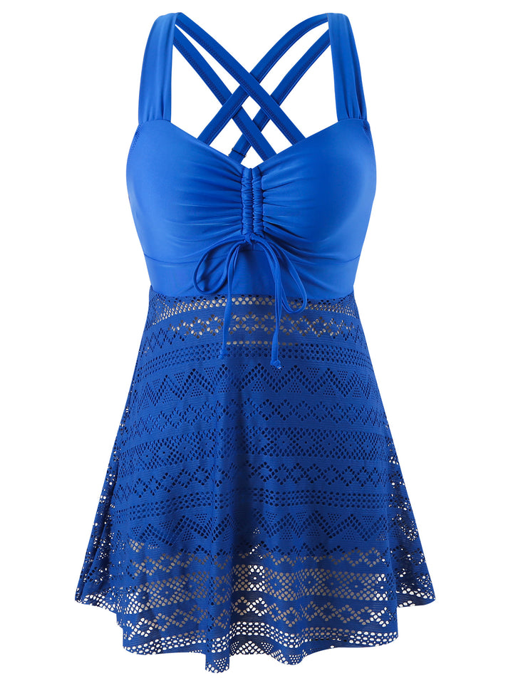 Women's swimming dress with sophisticated back design and very elastic fabric quality Mune Fashion