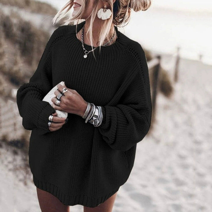 Ladies Oversized Knit Sweater Mune