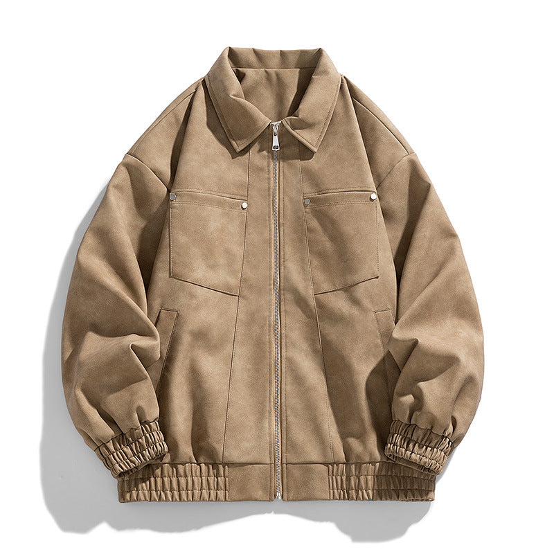 Men's Fashion Jacket with Stand-Up Collar and Practical Pockets Mune Fashion
