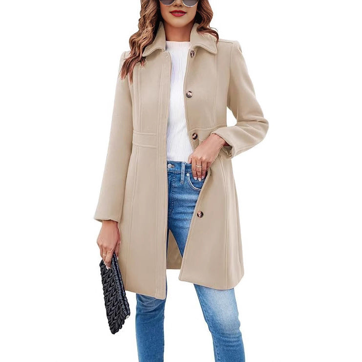 Women's Elegant Wool Coat