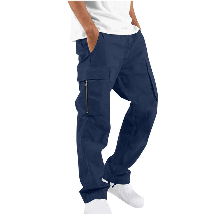 Women's casual cargo pants with elastic drawstring waistband, flap pockets, and adjustable ankle ties Mune Fashion