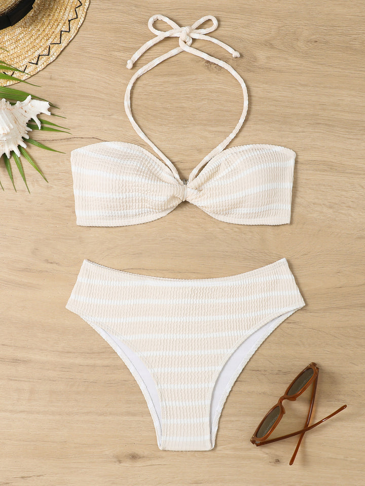 Women's Bandeau Bikini with sophisticated knot Mune Fashion