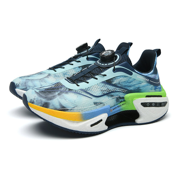Ladies cushioned fashion platform sneakers with visible air cushion sole and elastic shaft Mune Fashion