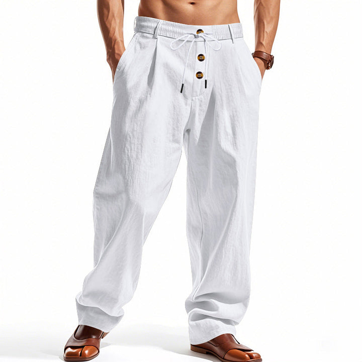 Men's Linen Pants with Breathable & Adjustable Drawstring | Mune Fashion