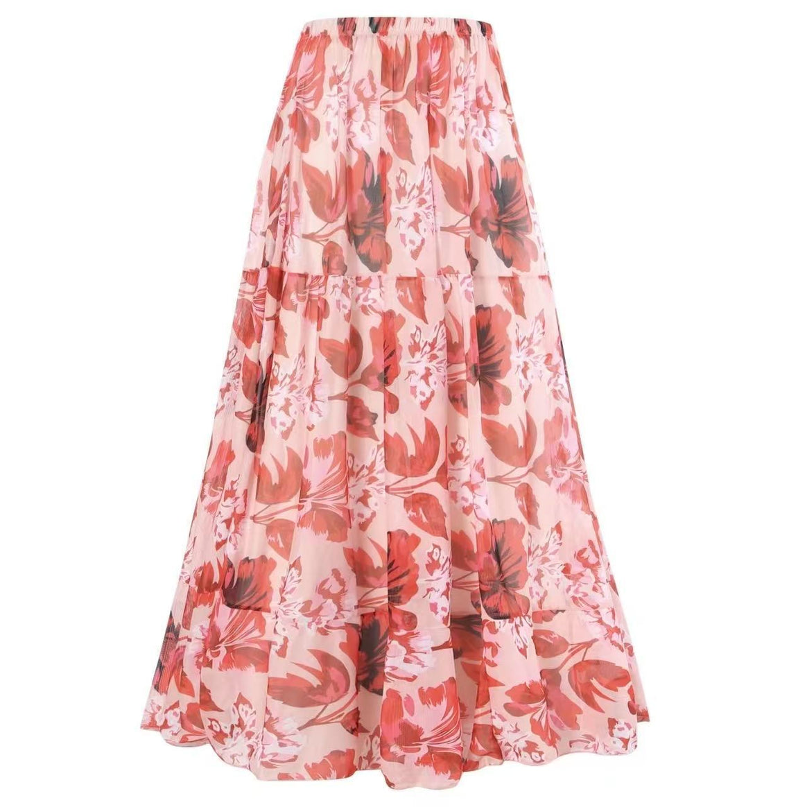 Women’s swimsuit with floral design and matching skirt Mune Fashion