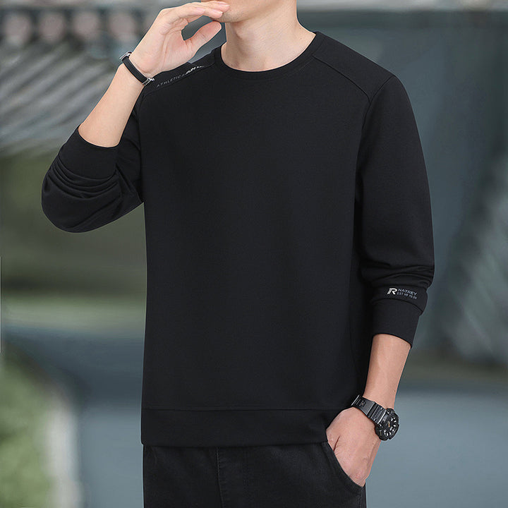 Men's performance sweatshirt with warming inner lining and minimalist round neckline Mune Fashion
