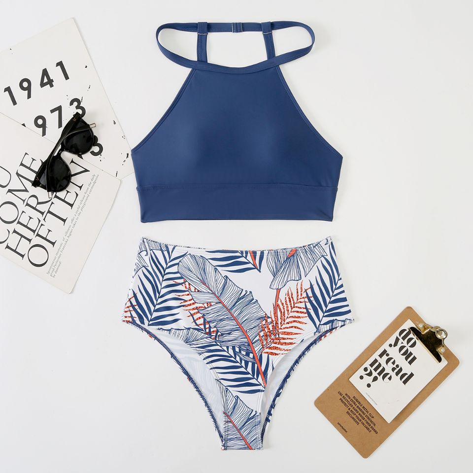 Women’s bikini set with high-cut bottoms and sporty top Mune Fashion