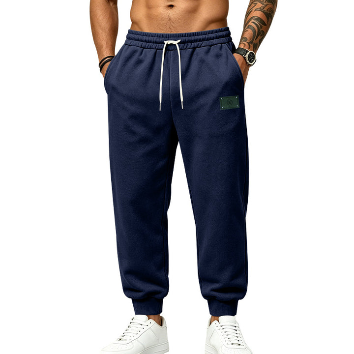 Men's Relax-Fit Jogging Pants with brushed interior, elastic waistband and drawstring Mune Fashion