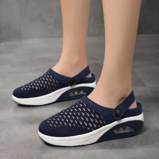 Women's breathable knit slingback sneakers with air cushion sole Mune Fashion