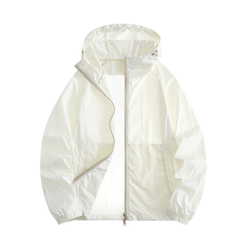 Women's Windproof Sports Jacket with Adjustable Hood