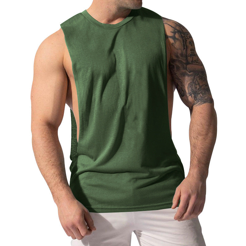 Men's muscle shirt with extra deep arm openings and breathable cotton blend Mune Fashion