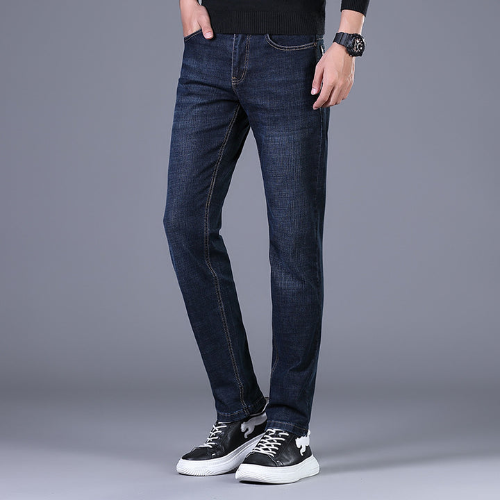 Women Elastic Slim-Straight Jeans with High Comfort Waistband Mune Fashion
