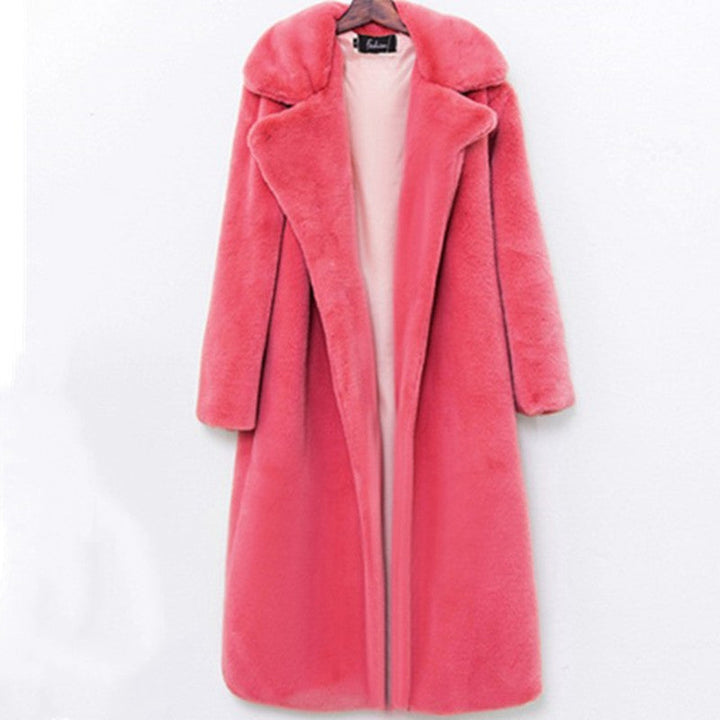 Women's Long-Haired Coat In Luxurious Teddy Style Mune