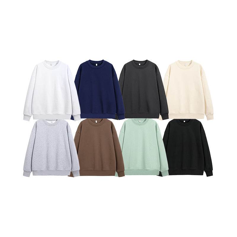 Unisex Oversize Crew Neck Sweatshirt made from heavy cotton blend with ribbed hem and raglan sleeves Drune