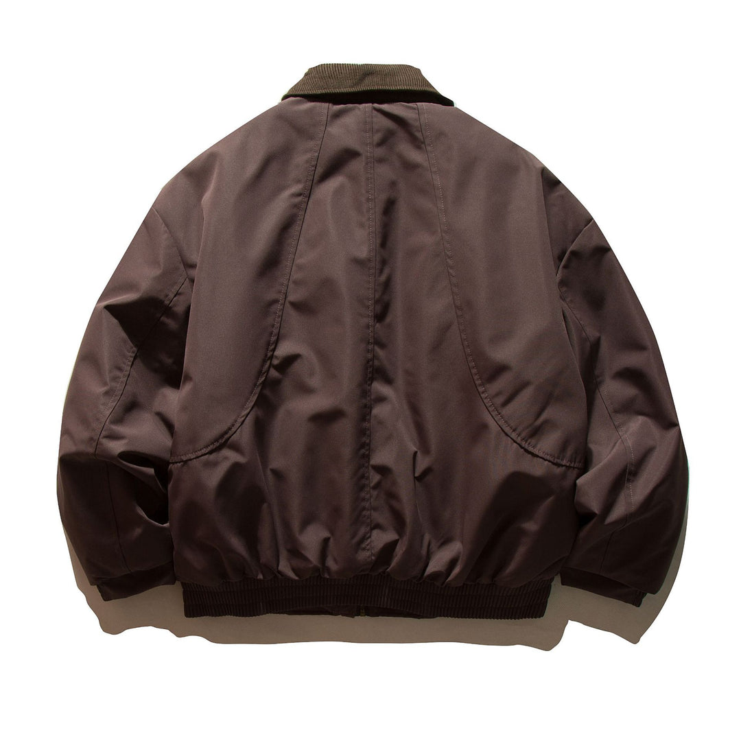 Men's short-cut thermal insulated field blouson with cord collar and spacious flap pockets Mune Fashion