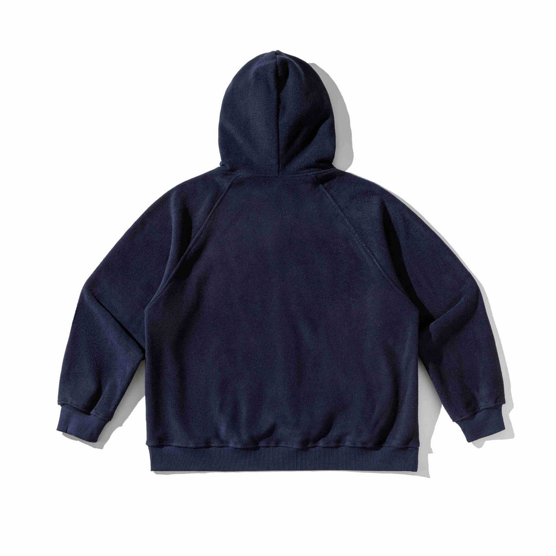 Unisex Loose-Fit Fleece Hoodie with Statement Embroidery Mune Fashion