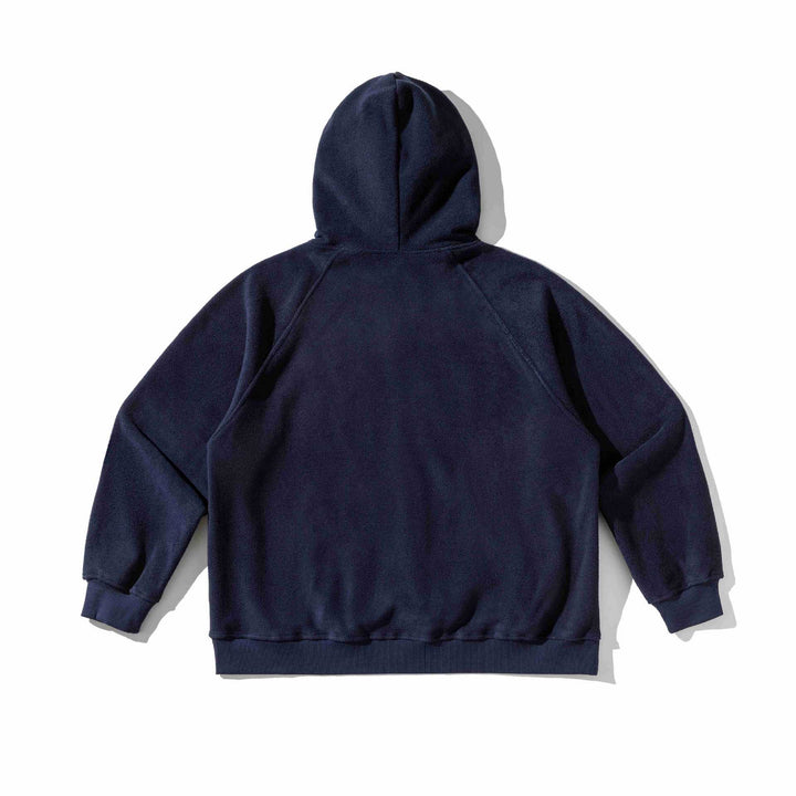 Unisex Loose-Fit Fleece Hoodie with Statement Embroidery Mune Fashion