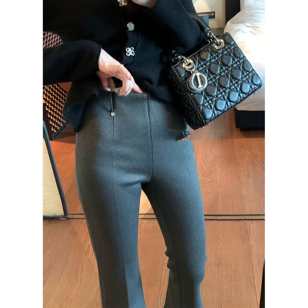 Ladies Elegant Flared Pants Mune Fashion