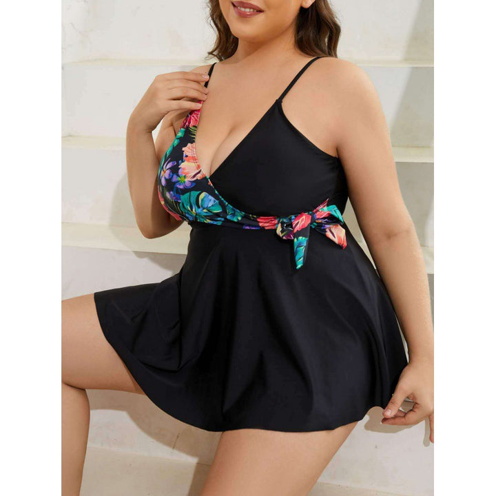Ladies' Wrap Swimsuit with Floral Design Mune Fashion
