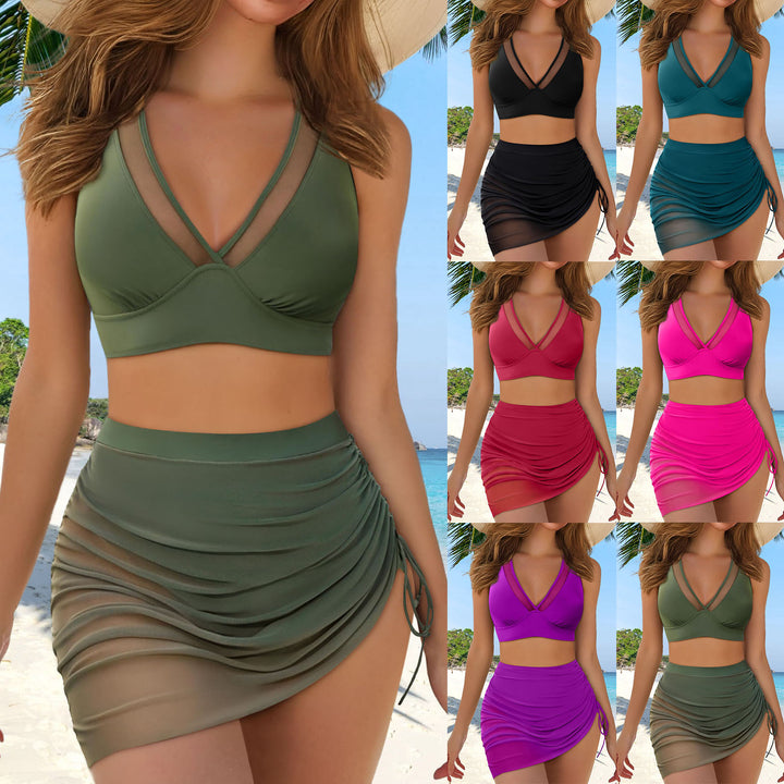 Ladies sporty swim skirt with crop top Mune Fashion