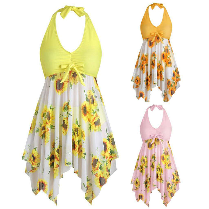 Women’s beach dress with playful flower design Mune Fashion
