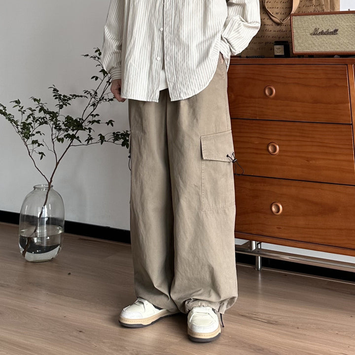 Men's Practical Cargo Pants with Adjustable Waist Mune Fashion