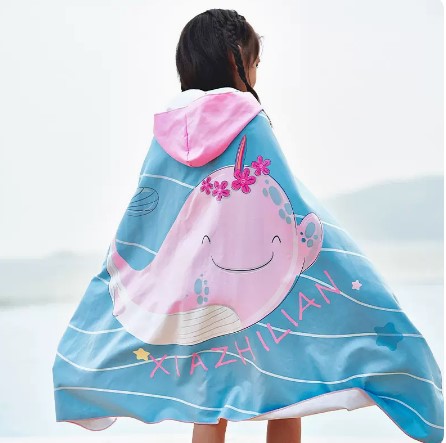Unisex Beach Poncho with Shark Design Mune Fashion