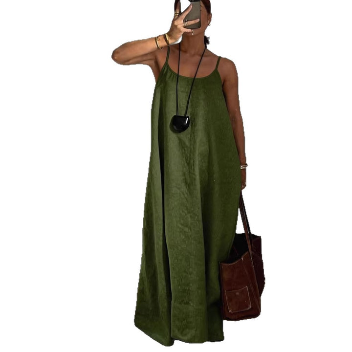 Ladies Lightweight Summer Dress with Deep Neckline Mune Fashion