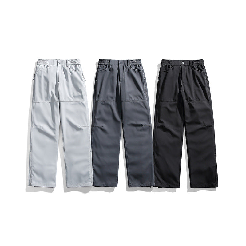 Men's Technical Cargo Pants with Elastic Waistband and Zipper Pockets Mune Fashion