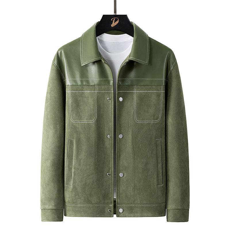 Men's Stylish Suede Jacket Mune Fashion