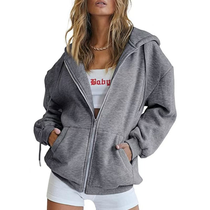 Women Oversized Hoodie Jacket Mune Fashion