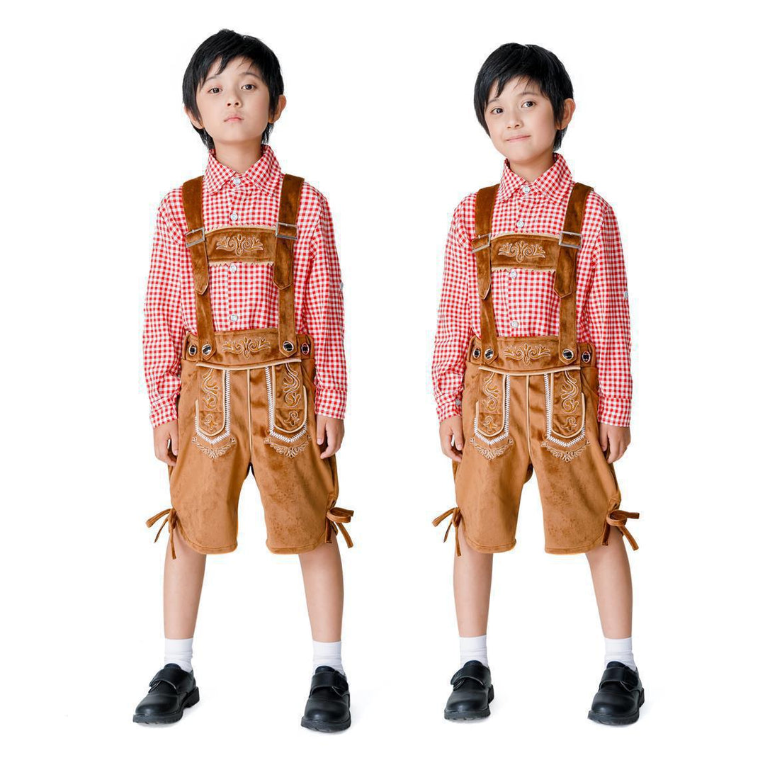 Boys' traditional shorts with elegant embroidery Mune Fashion