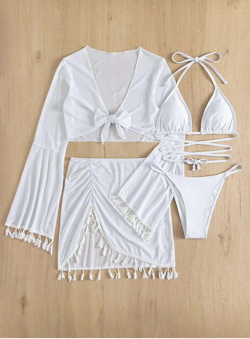 Women's Bathing Set with Charming Fringes Mune Fashion