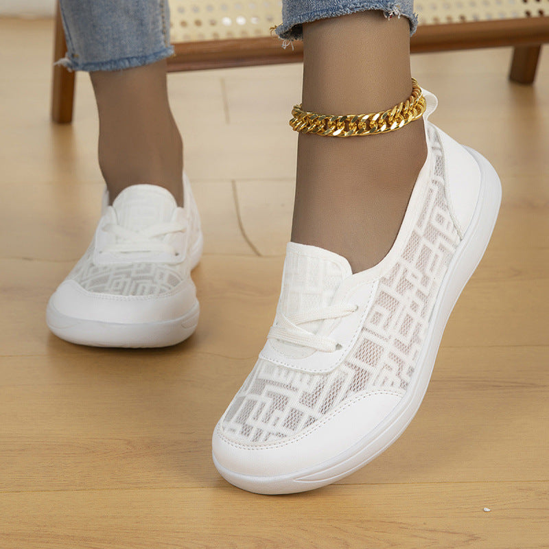 Women's lightweight breathable slip-on sneakers with mesh insert Mune Fashion