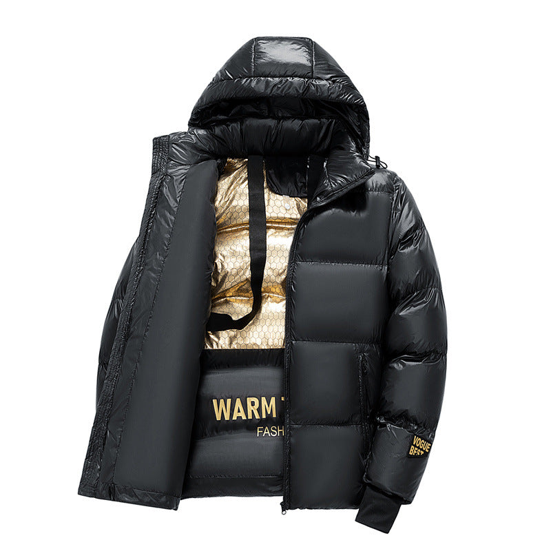 Men's Stylish Down Jacket with Hood Mune Fashion