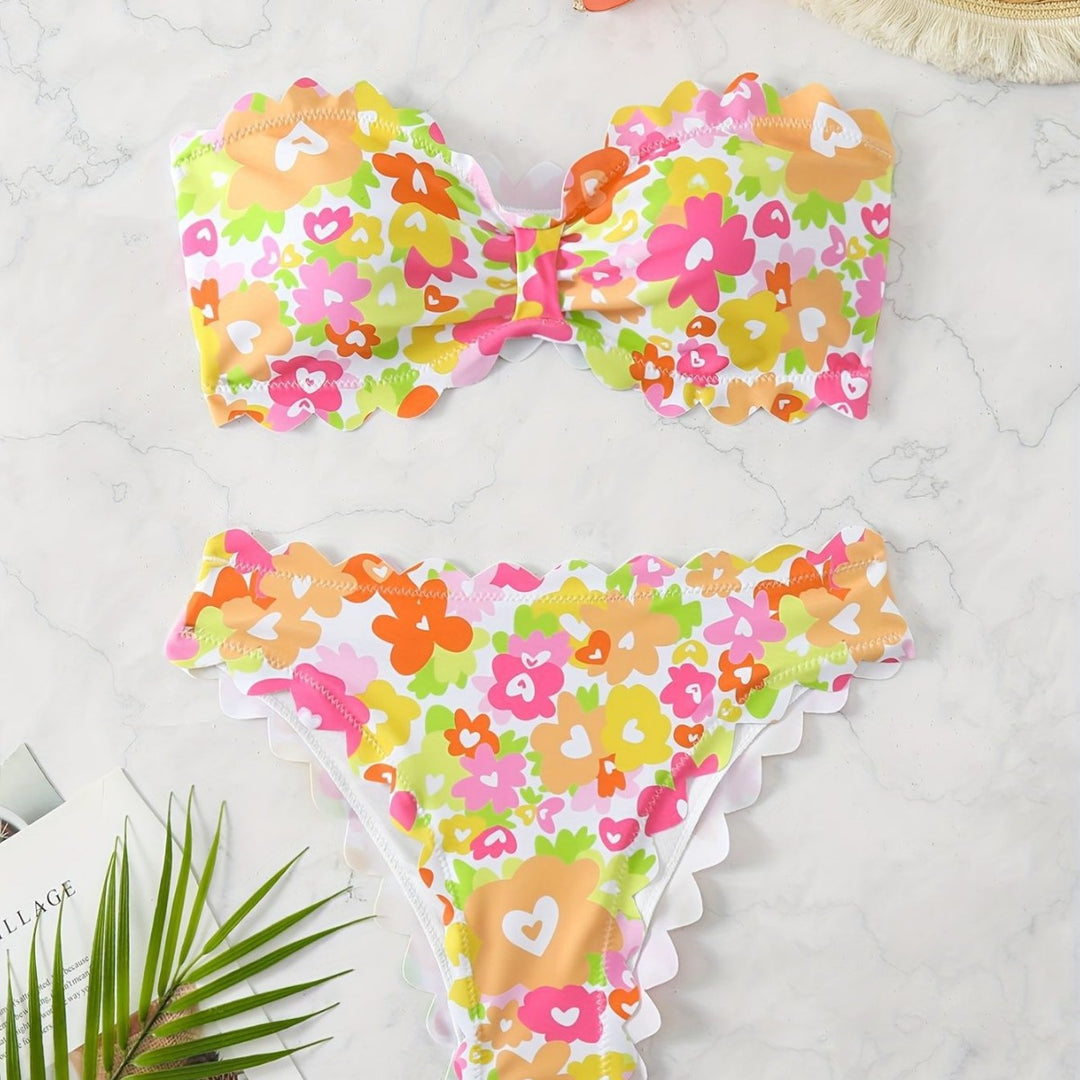 Women's Bikini Set with Floral Pattern Mune Fashion