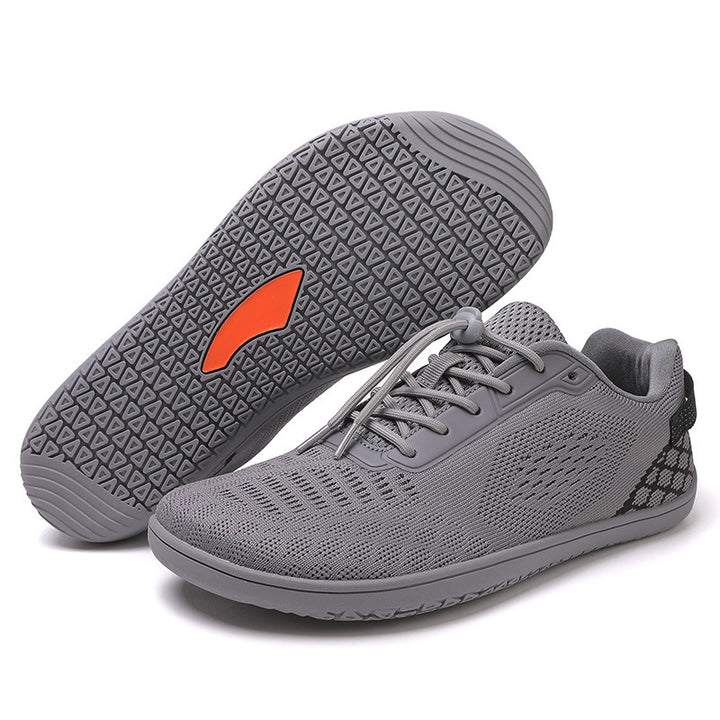 Unisex barefoot-inspired knitted sneaker with elastic fit, quick pull cord, and grippy full rubber sole Mune Fashion