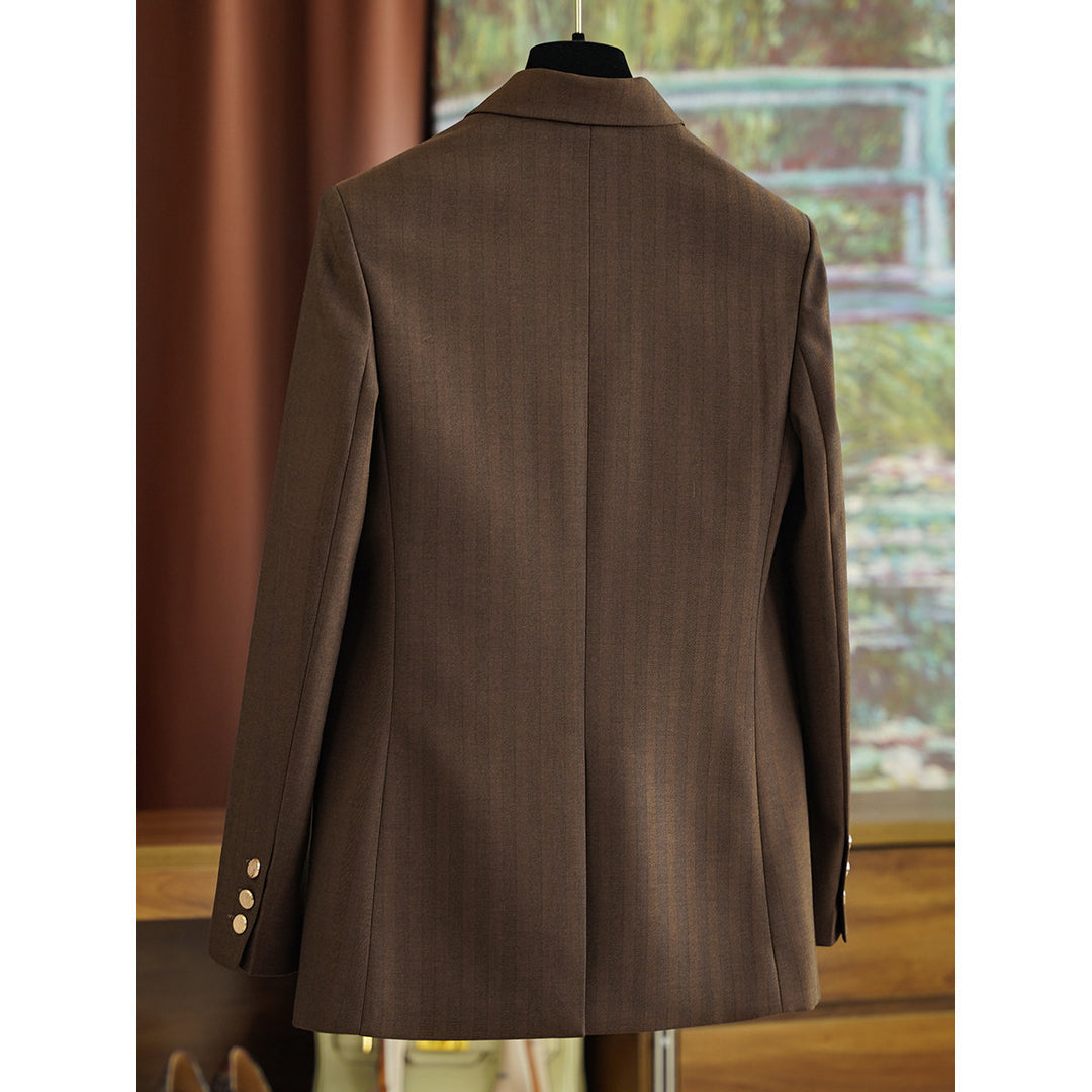 Women Elegant Double-breasted Blazer Mune Fashion 1789269052