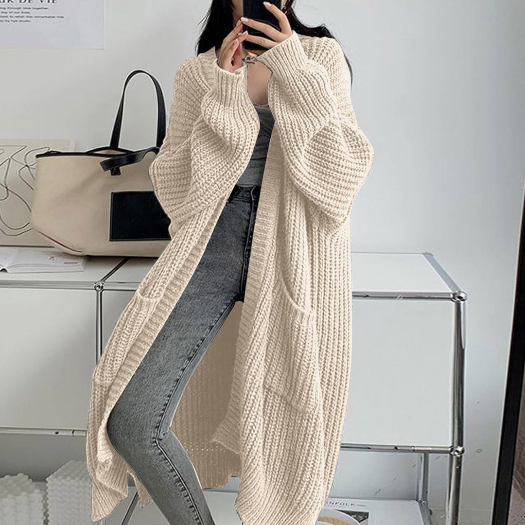 Women's Oversized Knitted Coat Mune