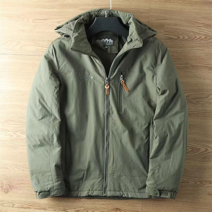 Men's Warm Padded Functional Jacket with Adjustable Hood Mune Fashion