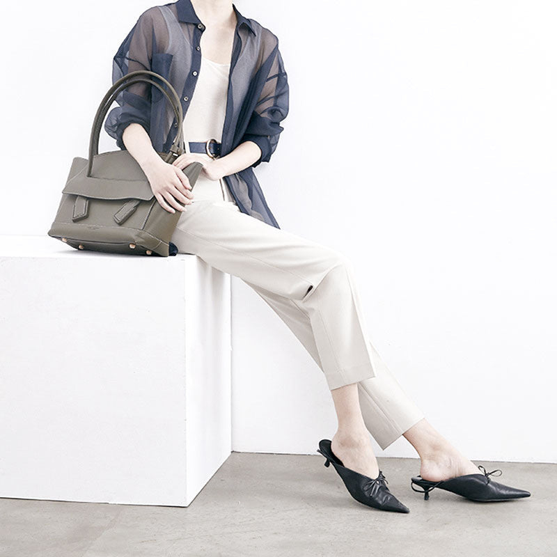 Ladies Elegant High-Waisted Suit Pants Mune Fashion