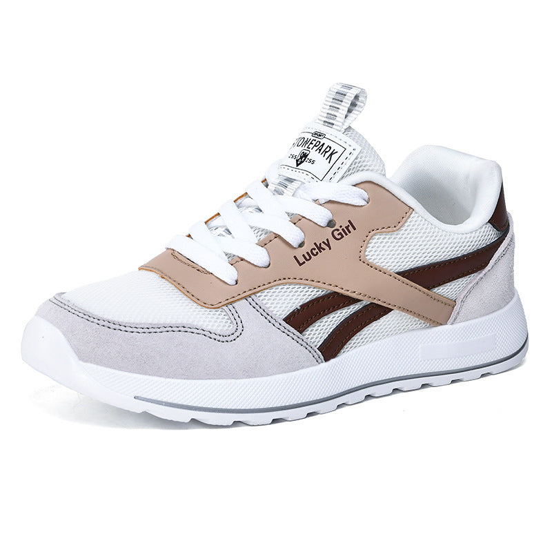 Women's Retro Sneaker with Mesh and Suede Details Mune Fashion