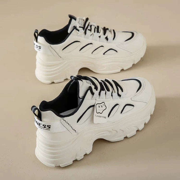 Women's sporty chunky sneakers with ergonomic cushioning and stunning surface texture Mune Fashion