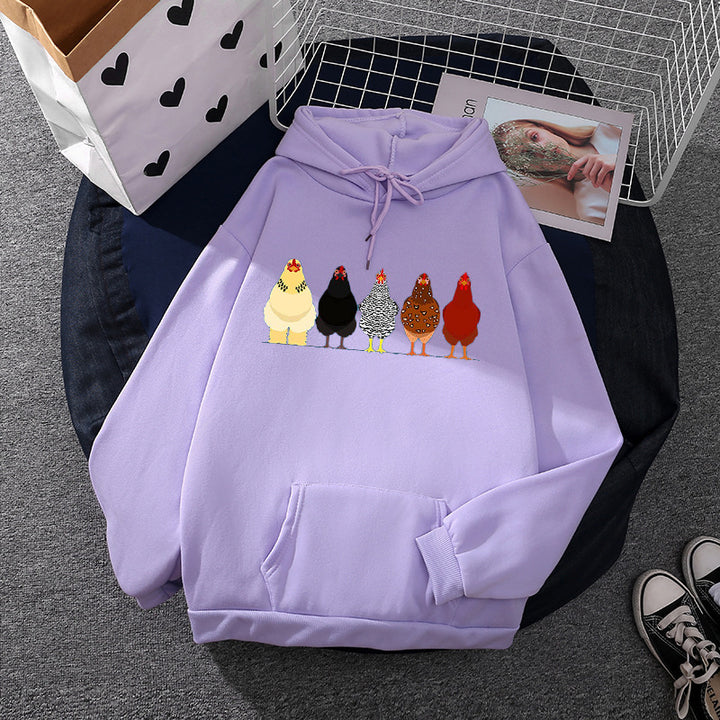 Women's oversized hoodie with kangaroo pocket and cute avocado toast print Mune Fashion