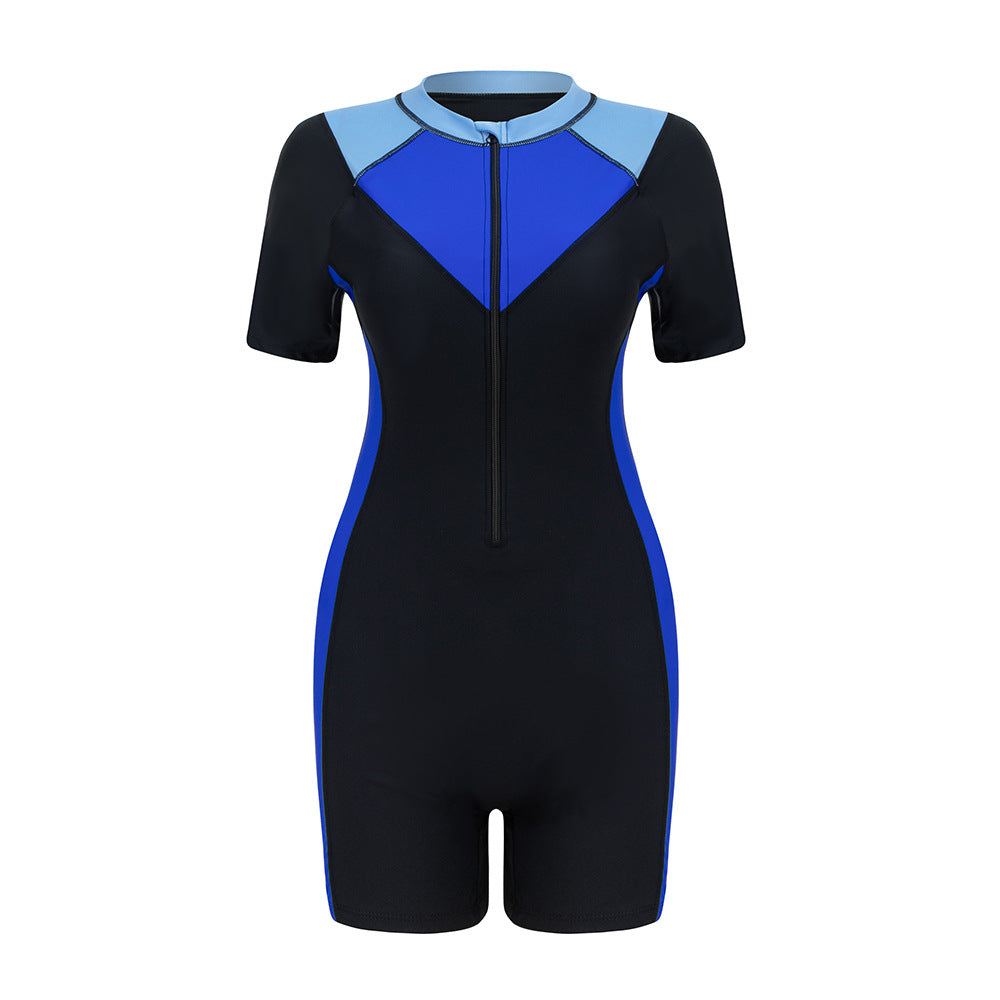 Damen Sportlicher Neoprenanzug mit kurzen Ärmeln Echo Archiv