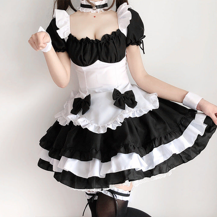 Women's playful maid costume with ruffle details and hair accessory Mune Fashion