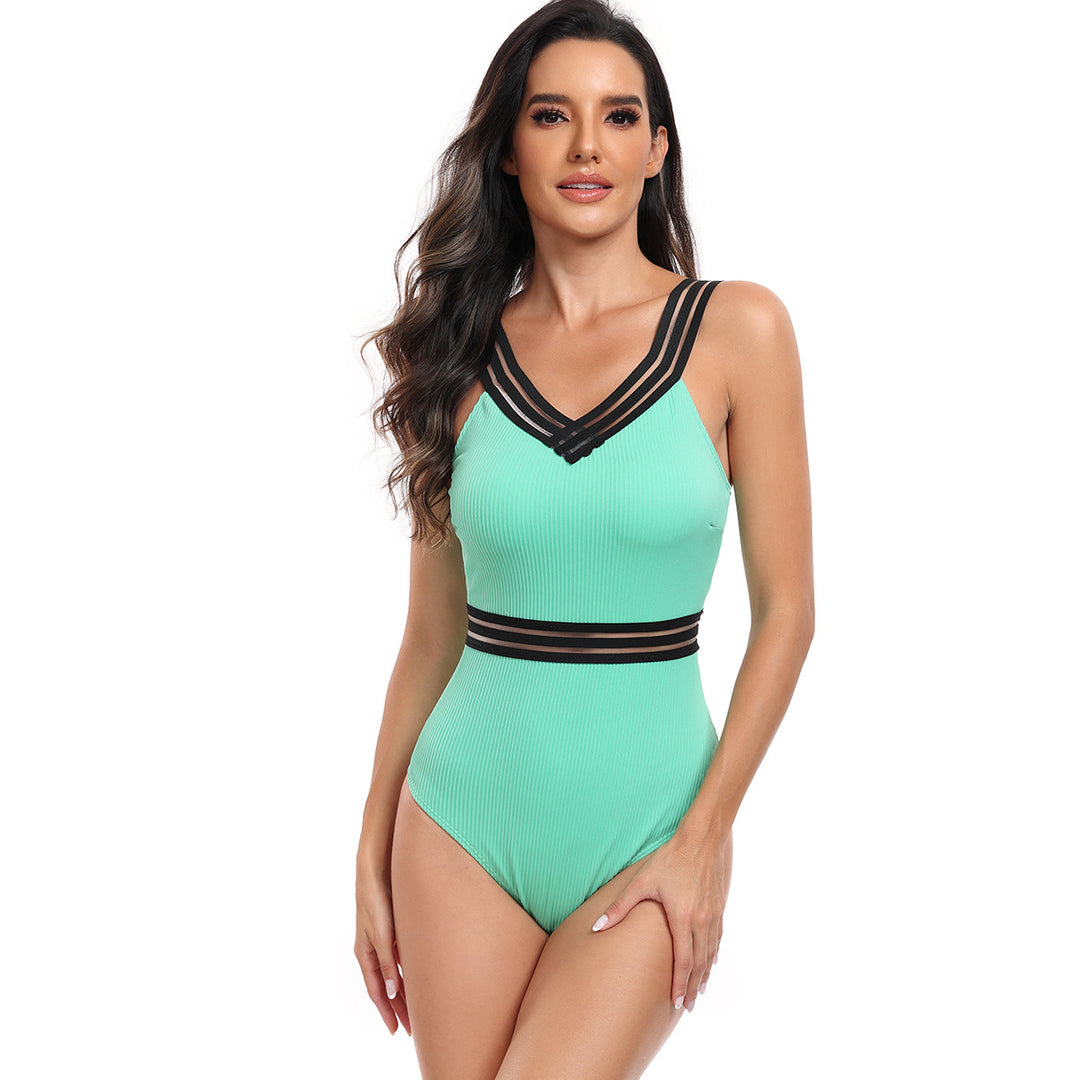 Women's sporty one-piece with fashionable contrasting elements Mune Fashion