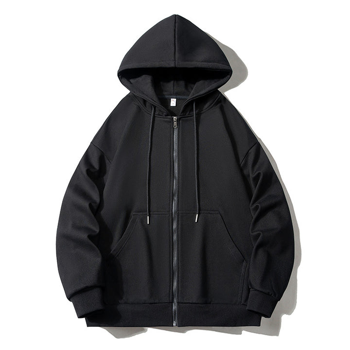 Men's hoodie zip-up jacket with full zip, oversized fit, and raglan sleeves Mune Fashion