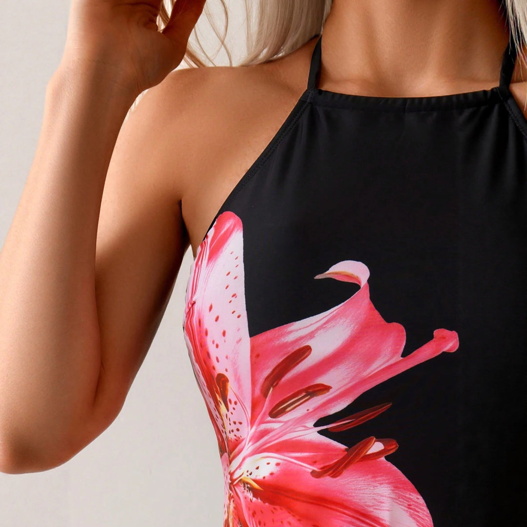 Women's swim set with floral design and adjustable cut Mune Fashion